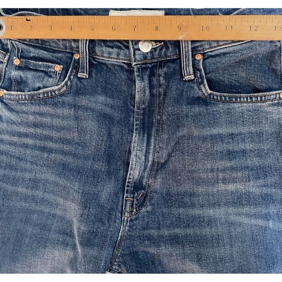 Mother High Waist Rider Skimp Jeans Women’s 28 Blue Distressed High Rise - Picture 11 of 12